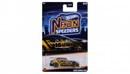 Тематическая Машинка Hot Wheels '16 Cadillac ATS-V R Neon Speeders 1:64 HLH72/HRW82 Black - Retromagaz, image 5