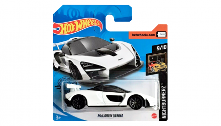 Машинка Базова Hot Wheels McLaren Senna Nightburnerz 1:64 GHD18 White - Retromagaz, image 1