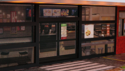 Диорама G-Fans KFC Fast Food Building 1:64 710014 Black - Retromagaz, image 5