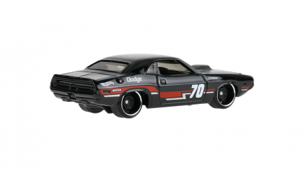 Машинка Базовая Hot Wheels '70 Dodge Hemi Challenger Nightspeed 1:64 JJK79 Black - Retromagaz, image 4