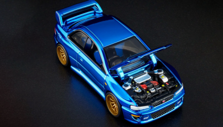 Машинка Premium Hot Wheels 1998 Subaru Impreza 22B STi-Version Red Line Club RLC 1:64 JCP09 Blue - Retromagaz, image 8