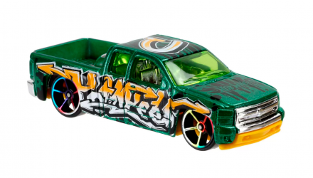 Машинка Базова Hot Wheels Chevy Silverado Art Cars 1:64 DHR93 Green - Retromagaz, image 4