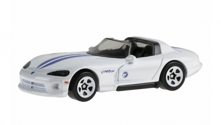 Машинка Базовая Hot Wheels '92 Dodge Viper RT/10 Drop Tops 1:64 JJM01 White - Retromagaz, image 1
