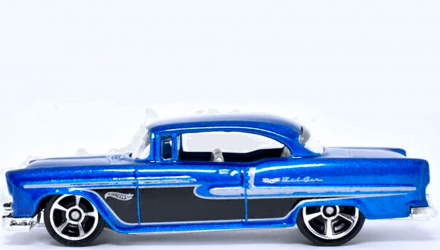 Машинка Базовая Hot Wheels '55 Chevy Chevy Bel Air 1:64 HCV05 Blue - Retromagaz, image 3