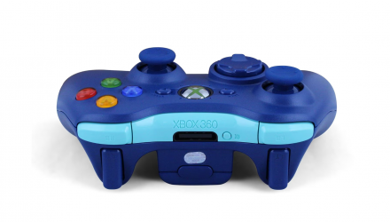 Геймпад Бездротовий Microsoft Xbox 360 Walmart Limited Edition Blue White Б/У - Retromagaz, image 2