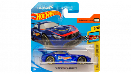 Машинка Базова Hot Wheels '16 Mercedes-AMG GT3 Project CARS 2 Legends of Speed 1:64 FJY10 Dark Blue - Retromagaz, image 1