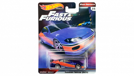 Машинка Premium Hot Wheels Nissan Silvia S15 Fast & Furious 1:64 GBW76 Blue - Retromagaz, image 1