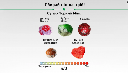 Чай у Міні-Точах Пуер New Tea 15 Порцій Чорний Мікс - Retromagaz, image 4