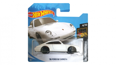 Машинка Базовая Hot Wheels '96 Porsche Carrera Nightburnerz 1:64 FYB71 White - Retromagaz, image 1