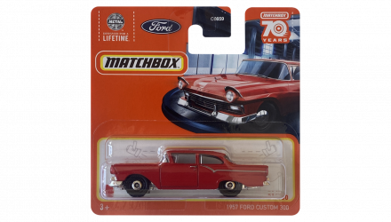 Машинка Велике Місто Matchbox 1957 Ford Custom 300 Showroom 1:64 HLC85 Red - Retromagaz, image 1