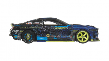 Машинка Premium Hot Wheels 2024 Ford Mustang RTR Spec 5-FD Circuit Legends 1:64 JBK48 Blue - Retromagaz, image 3