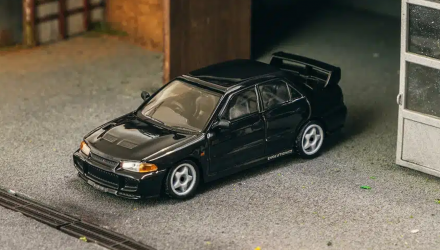 Машинка Premium Tarmac Works Mitsubishi Mitsubishi Lancer GSR Evolution III GLOBAL64 1:64 T64G-050-BK Black - Retromagaz, image 1