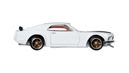 Машинка Premium Hot Wheels 1969 Ford Mustang Boss 302 Fast & Furious 1:64 JHW72 White - Retromagaz, image 4