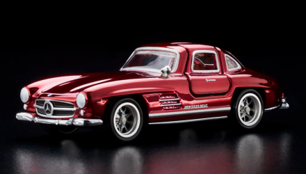 Машинка Premium Hot Wheels '55 Mercedes-Benz 300 SL Red Line Club RLC 1:64 HNL27 Dark Red - Retromagaz, image 2