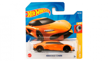 Машинка Базовая Hot Wheels Koenigsegg Gemera Turbo 1:64 HCX35 Orange - Retromagaz, image 1