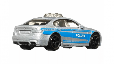 Тематична Машинка Matchbox BMW M5 Police Germany 1:64 HVV05/HVV38 Silver - Retromagaz, image 2