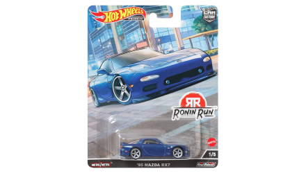 Машинка Premium Hot Wheels '95 Mazda RX7 Ronin Run 1:64 HCK13 Blue - Retromagaz, image 1