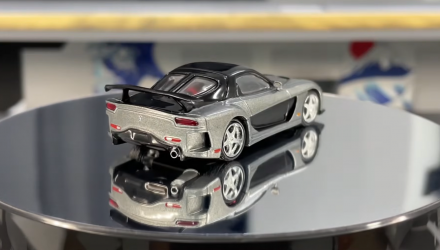 Машинка Premium Tarmac Works Mazda RX-7 VeilSide Fortune7 GLOBAL64 1:64 T64G-075-GY Grey - Retromagaz, image 2