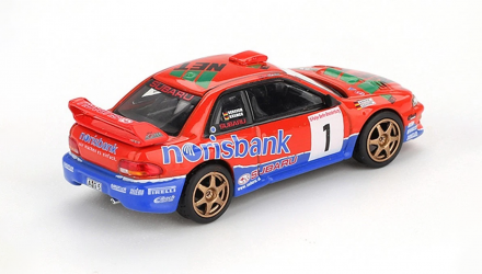 Машинка Premium MINI GT Subaru Impreza WRC97 #1 1999 DRM Champion 1:64 MGT01140 Red - Retromagaz, image 2