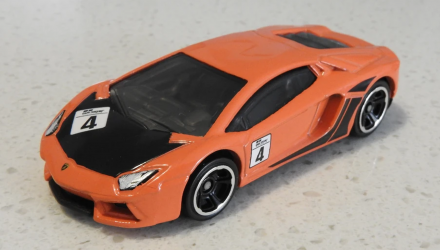 Тематическая Машинка Hot Wheels Lamborghini Aventador LP 700-4 Gran Turismo 1:64 DJL20 Orange - Retromagaz, image 1