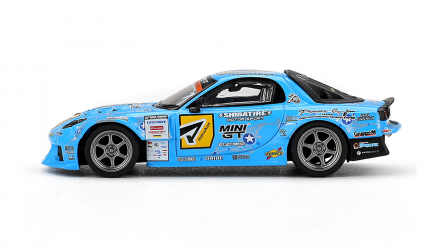 Машинка Premium MINI GT Mazda RX-7 RE-Amemiya 2025 D1GP 1:64 MGT01195 Blue - Retromagaz, image 3