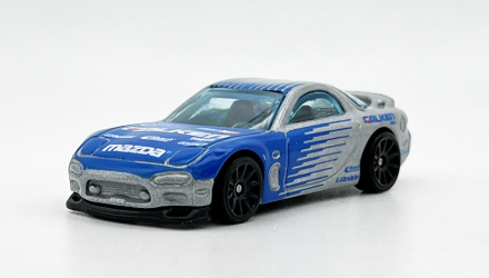 Машинка Базовая Hot Wheels '95 Mazda RX-7 Falken Drift 1:64 HCX62 Silver - Retromagaz, image 2