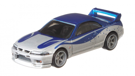 Машинка Premium Hot Wheels Nissan Skyline GT-R (BCNR33) Fast & Furious 1:64 GJR79 Silver - Retromagaz, image 2