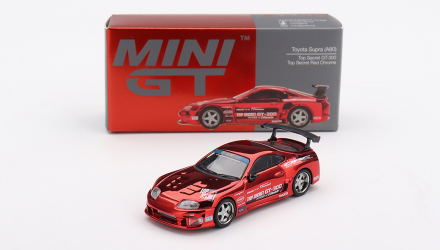 Машинка Premium MINI GT Toyota Supra (A80) Top Secret GT-300  Top Secret 1:64 MGT01132-CH Red - Retromagaz, image 4