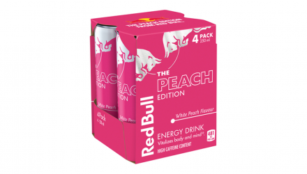 Набір Напій Енергетичний 4шт Red Bull Peach Edition Pink 250ml - Retromagaz, image 4