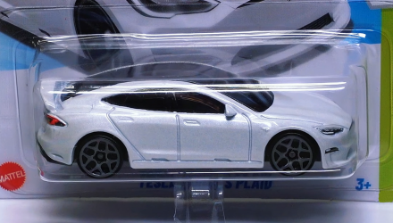 Машинка Базова Hot Wheels Tesla Model S Plaid EV 1:64 HYX58 White - Retromagaz, image 3