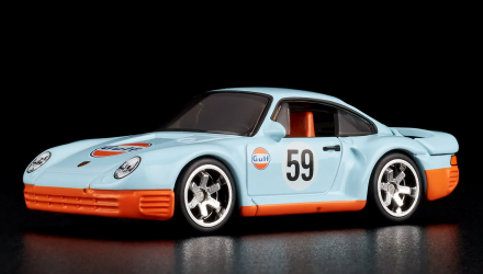 Машинка Premium Hot Wheels Porsche 959 Red Line Club RLC 1:64 JCP15 Blue - Retromagaz, image 1