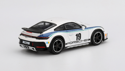 Машинка Premium MINI GT Porsche 911 Dakar Rally 1974 Rally Livery 1:64 MGT01009-CH White - Retromagaz, image 2