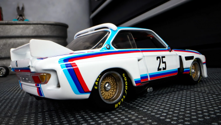 Машинка Premium Hot Wheels 1975 BMW 3.0 CSL Race Elite 64 1:64 JCP42 White - Retromagaz, image 7
