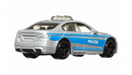 Тематична Машинка Matchbox BMW M5 Police European Streets 1:64 JCH20 Silver - Retromagaz, image 2