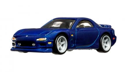 Машинка Premium Hot Wheels '95 Mazda RX7 Ronin Run 1:64 HCK13 Blue - Retromagaz, image 2