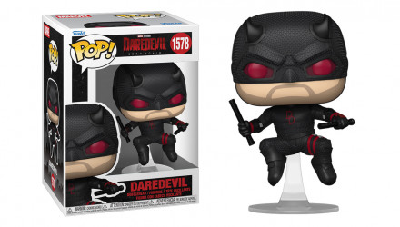Фігурка FUNKO POP! Шибайголова Daredevil Black Suit Супергерої 107mm 91849 - Retromagaz, image 3