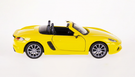 Машинка Bburago Porsche 718 Boxter 1:32 Yellow - Retromagaz, image 5