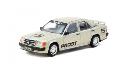 Машинка Premium Tarmac Works Mercedes-Benz 190 E 2.3-16 Race of Champion 1984 Alain Prost GLOBAL64 1:64 T64G-047-84 Grey - Retromagaz, image 1