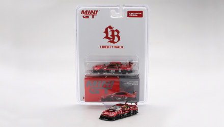 Машинка Premium MINI GT Skyline LB-ER34 Super Silhouette 1:64 MGT00843-CH Red - Retromagaz, image 4