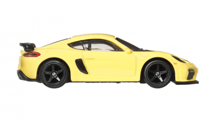 Машинка Premium Hot Wheels Porsche 718 Cayman GT4 Deutschland Design 1:64 JKF42 Yellow - Retromagaz, image 3