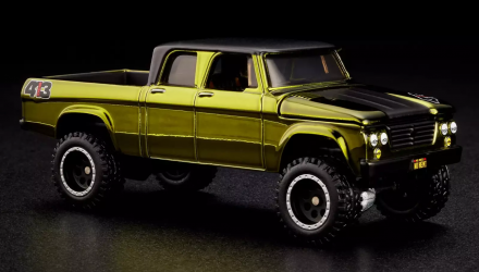 Машинка Premium Hot Wheels 1964 Dodge Power Wagon Red Line Club RLC 1:64 HWF09 Olive Green - Retromagaz, image 4