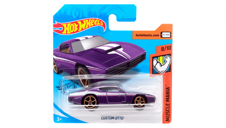 Машинка Базовая Hot Wheels Custom Otto Muscle Mania 1:64 GHD11 Purple - Retromagaz, image 1