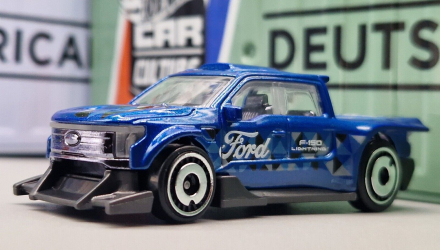 Машинка Базовая Hot Wheels Ford F-150 Lightning Custom Hot Trucks 1:64 HKG66 Blue - Retromagaz, image 5