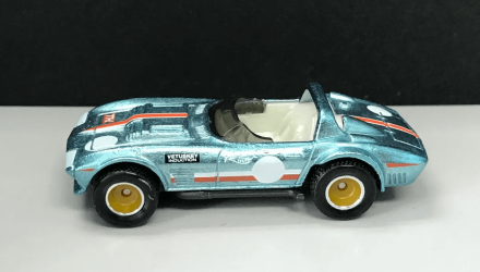 Машинка Базовая Hot Wheels Corvette Grand Sport Roadster Super Treasure Hunt STH Race Day 1:64 GTC99 Teal - Retromagaz, image 3