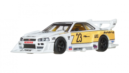 Машинка Premium Hot Wheels LB-ER34 Super Silhouette Nissan Skyline Silhouettes 1:64 JBK59 White - Retromagaz, image 1