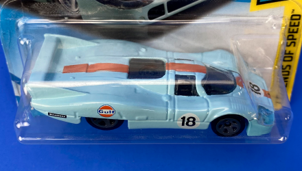 Машинка Базовая Hot Wheels Porsche 917 LH Gulf Project Cars 2 Legends of Speed 1:64 FJV93 Blue - Retromagaz, image 3