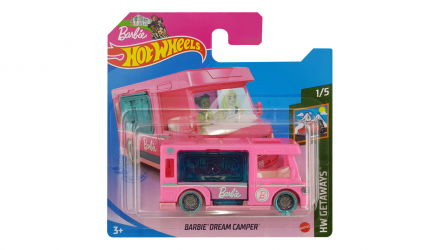 Машинка Базова Hot Wheels Barbie Dream Camper Getaways 1:64 GRX39 Pink - Retromagaz, image 1