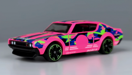 Тематическая Машинка Hot Wheels Nissan Skyline 2000GT-R Neon Speeders 1:64 HLH72/HRW69 Pink - Retromagaz, image 2