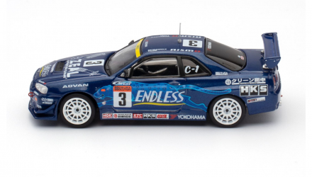 Машинка Premium INNO64 Nissan GT-R R34 ENDLESS ADVAN Tokyo Auto Salon 2024 Special Editio 1:64 IN64-R34-STS02W Blue - Retromagaz, image 3