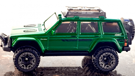 Машинка Базова Hot Wheels '95 Jeep Cherokee Baja Blazers 1:64 HCT10 Green - Retromagaz, image 3